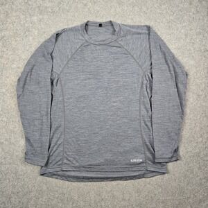 Kokatat Shirt Womens XL Gray Long Sleeve Wool Blend Base Layer Woolcore Ski